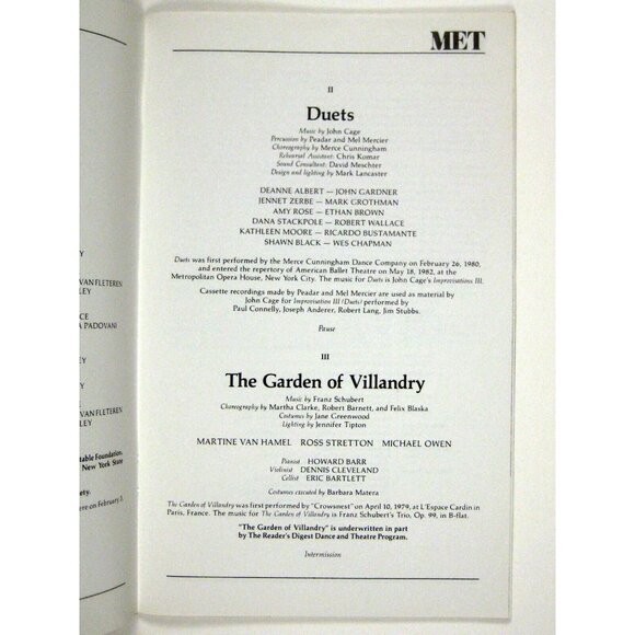 American Ballet Stagebill 1989 Lincoln Center Mark Grothman Insert NYC - Picture 7 of 11